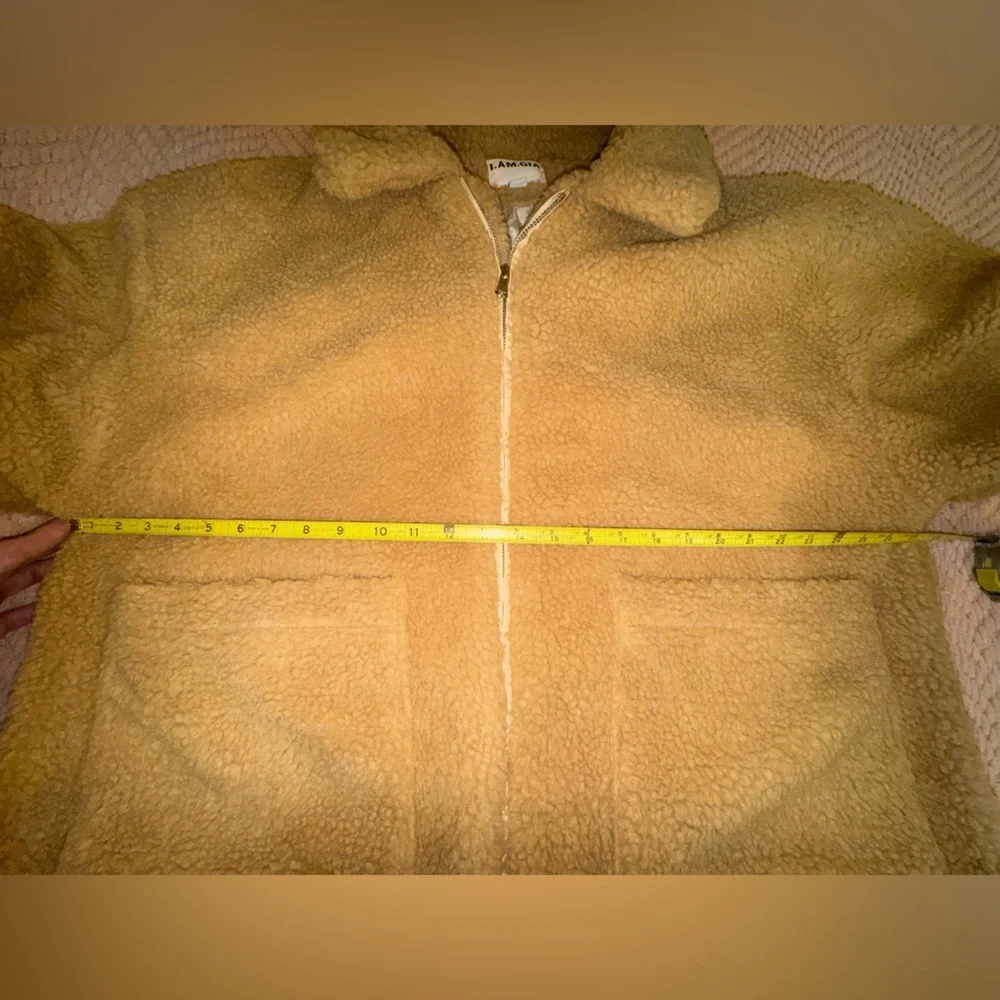 I.AM.GIA Pixie Teddy Sherpa Jacket Caramel Oversized Cozy L